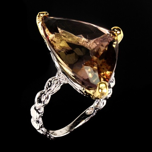 Silberring Größe 21 Ametrin natur 925