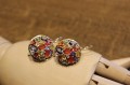 Ohrringe 14K Diamanten Saphire zertifiziert