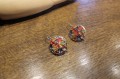 Ohrringe 14K Diamanten Saphire zertifiziert