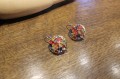 Ohrringe 14K Diamanten Saphire zertifiziert