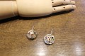 Ohrringe 14K Diamanten Saphire zertifiziert