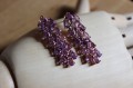 Silberohrringe 925 natürliche Amethyste