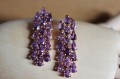 Silberohrringe 925 natürliche Amethyste