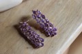 Silberohrringe 925 natürliche Amethyste