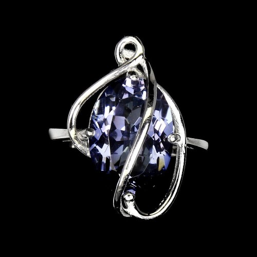 Natur Ring 925er Silberquarz Größe 14,5