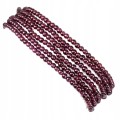 Armband aus 925er Silber mit natürlichen Granaten und Rubinen