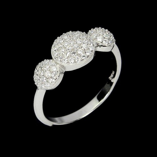 Silberring mit Zirkonia 925 Größe 14
