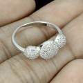 Silberring mit Zirkonia 925 Größe 14