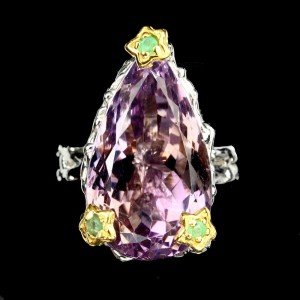 Ametrin Silberring natürliche Größe 19