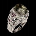 Ring natürlicher Amethyst 925er Sterlingsilber Größe 18,5