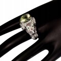Ring natürlicher Amethyst 925er Sterlingsilber Größe 18,5