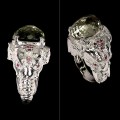Ring natürlicher Amethyst 925er Sterlingsilber Größe 18,5