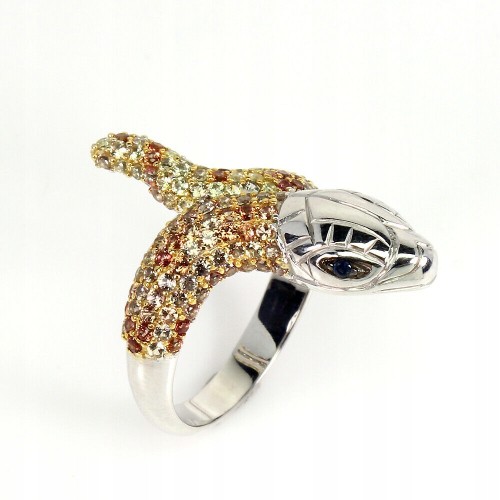 Ring Songea Saphire Silber 925 natur Größe 16