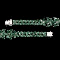 Armband Naturtopas Smaragde Saphire 925