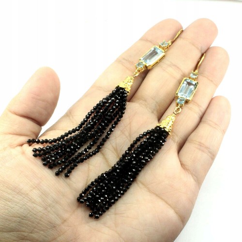 Wunderschöne Ohrringe aus 925er Silber mit natürlichem Topas