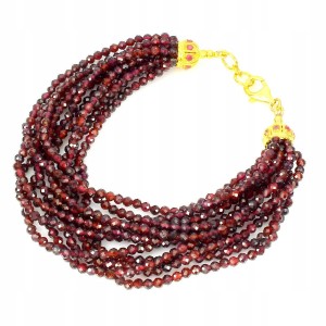 Silberarmband 925 natürliche Granate Rubine 2