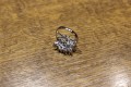 Songea Padparaja Saphir Ring mit Zirkonia Größe 17