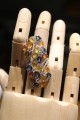 Songea Padparaja Saphir Ring mit Zirkonia Größe 17