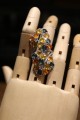 Songea Padparaja Saphir Ring mit Zirkonia Größe 17