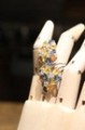 Songea Padparaja Saphir Ring mit Zirkonia Größe 17