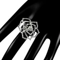 Ring natürliches Silber 925 Zirkonia Größe 11,5