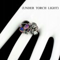 Amethyst Opal Ring Silber 925 Größe 15