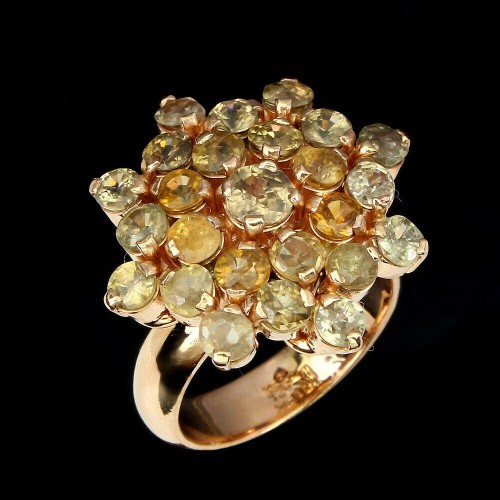 925 Silber Zirkone Ring Größe 18,5