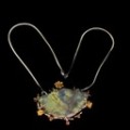 Silberne Saphiren Halskette mit 179,3 ct Labradorit
