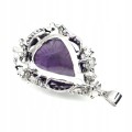Silberanhänger mit natürlichem Tansanit Amethyst