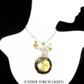 Brosche Anhänger Labradorit 73,84 ct Diopsid