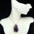 Silber Amethyst Topas Anhänger 925 natur