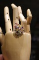 Herz Ring mit natürlichen Saphiren Songea Größe 19