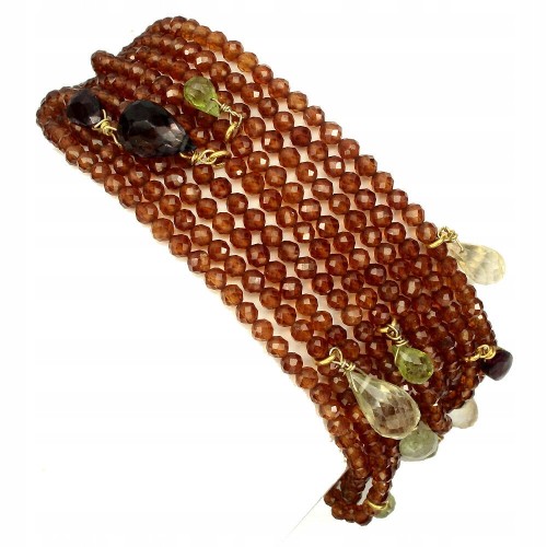 Silberarmband natürliche Granate 925 schön