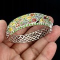 Silberarmband mit natürlichen Saphiren 925 wunderschön