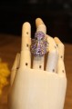 Ring natürliche Diopsid Rhodolithe Größe 19,5