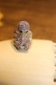 Ring natürliche Diopsid Rhodolithe Größe 19,5