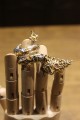 Ring Drache Rubine Citrin Saphire Größe 16,5