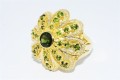 Silberring mit Diamanten 0,10 ct Diopside