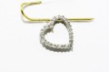 Goldanhänger natürliche Diamanten 0,12 ct Herz