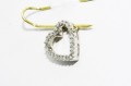 Goldanhänger natürliche Diamanten 0,12 ct Herz