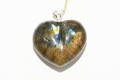 Goldener natürlicher Labradorit Diamant Anhänger