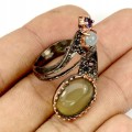 Silberring mit natürlichem Chalcedon