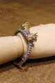 Silbernes Drache Armband mit natürlichen Diopsid Rubinen