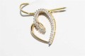 Goldanhänger natürliche Diamanten 0,15 ct Herz