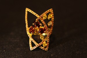 Silberringe natürliche Saphire Granate