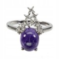 Sterling Silber Ring Größe 16,5 925 natur