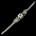 Armband natürliche Markasit Smaragde 925 Drache