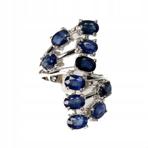 Kyanit Ring aus 925er Silber Größe 16