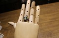 Ring Opal Granat 925 Größe 17 Tintenfisch