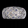 Natur Ring 925 Silber Tansanit Größe 15,5 3